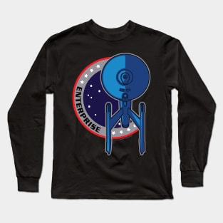 Starship themed patch design Long Sleeve T-Shirt